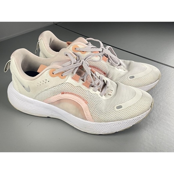 Nike Running Shoes Womens Size 9.5 React Escape Run 2 White Pink Mesh DJ9976-002 - Picture 1 of 10